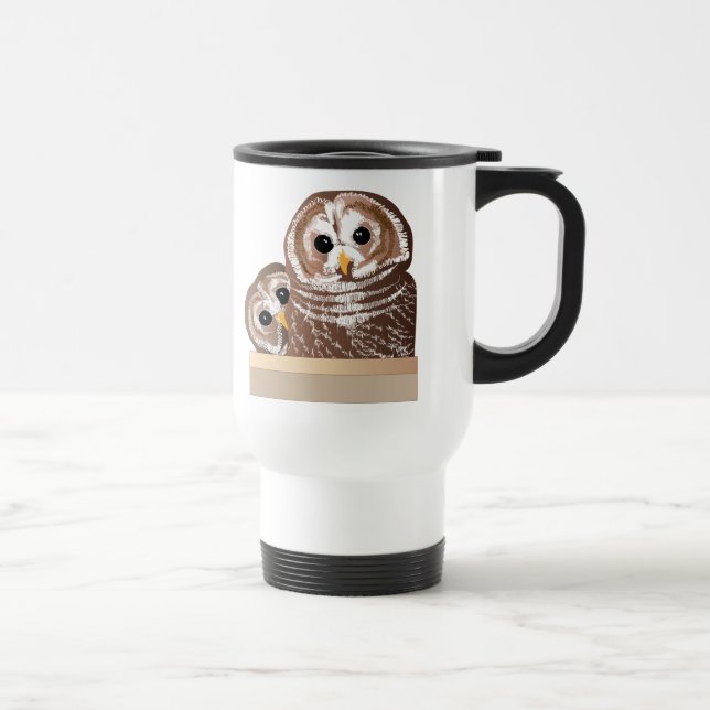 Barn Owls Travel Mug (Right)
