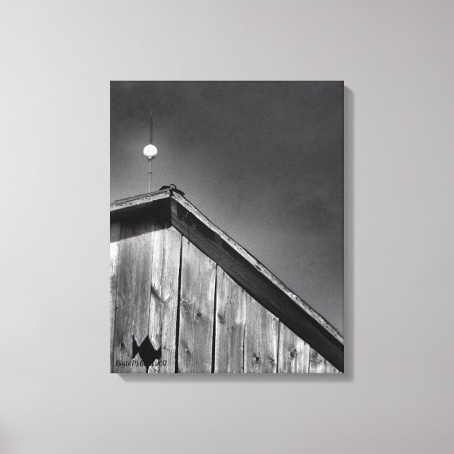 Barn Peak Against the Sky Canvas Print (Front)