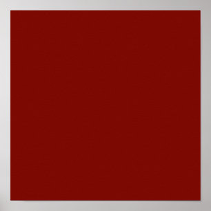Barn Red (solid color)  Poster