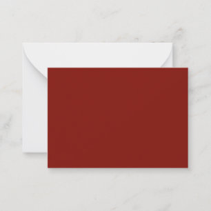 Barn Red (solid colour) Card