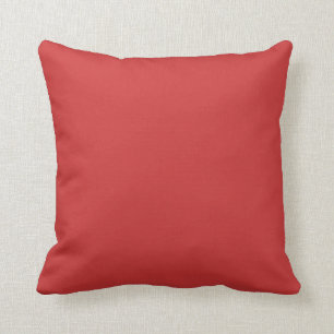 Barn Red Solid plain decorative Cushion