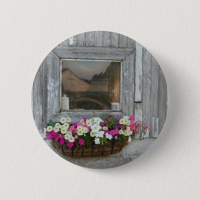 Barn Reflection 6 Cm Round Badge (Front)