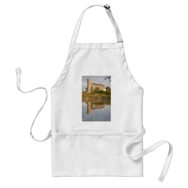 Barn Relected in the Water Standard Apron (Front)