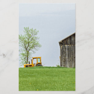 Barn Scene With Tractor