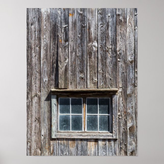 Barn Side With Window Poster (Front)