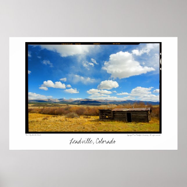 Barn & Sky, Leadville, Colorado Poster (Front)