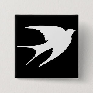 Barn Swallow 15 Cm Square Badge