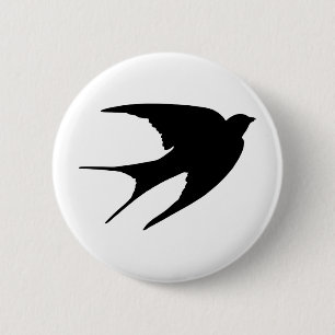 Barn Swallow 6 Cm Round Badge