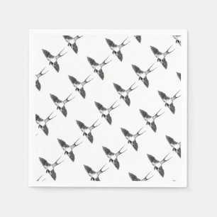 Barn swallow napkin