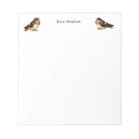 Barn Swallow notepad