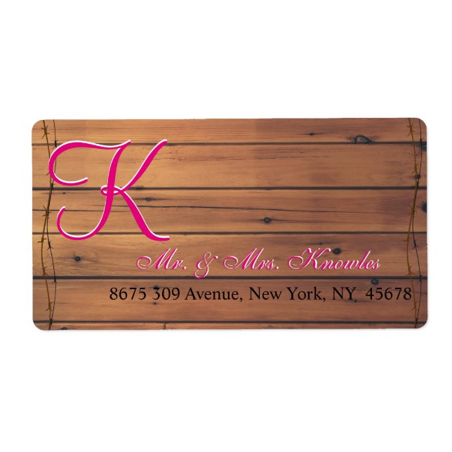 Barn Wall 3d Monogram (Front)