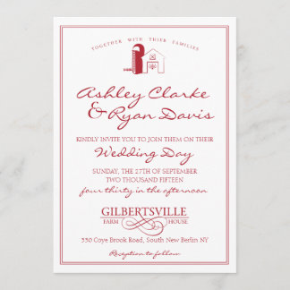 Barn Wedding Invitation