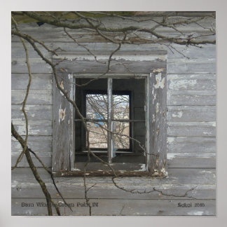 Barn Window Crown Point IN Poster