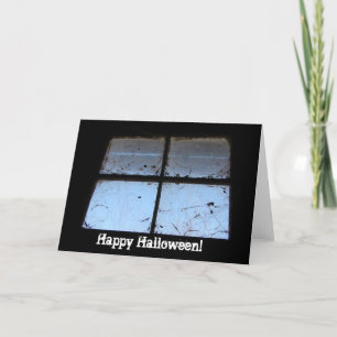 Barn Window Halloween Card