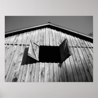 Barn Window's Open Poster