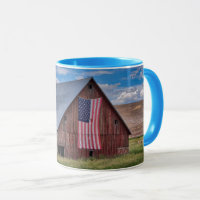 Barn with American Flag | Colfax, Washington
