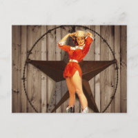 Barn wood Lone Star western country Cowgirl