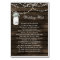 barn wood mason jar rustic wedding details card