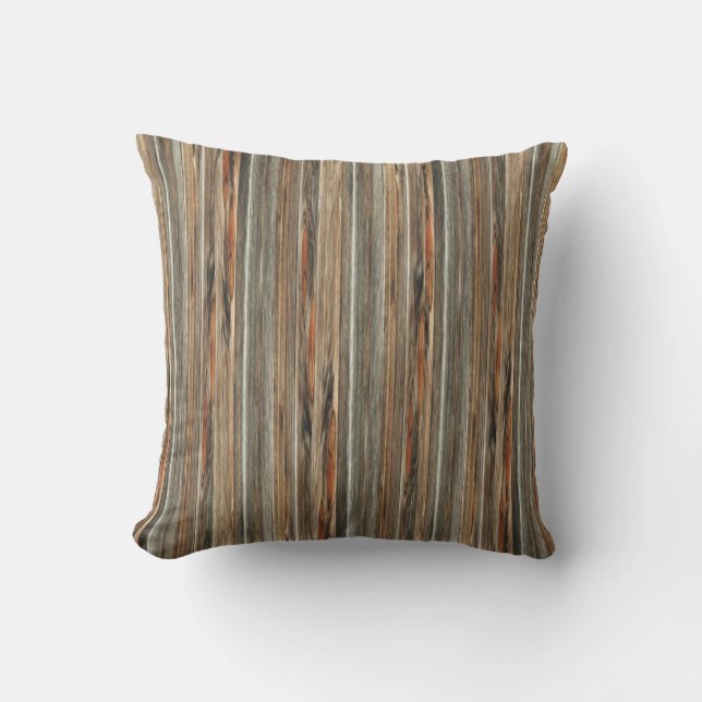 Barn Wood Print Pillow (Front)