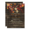 Barn Wood Rustic Fall Leaves Wedding invitations