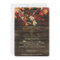Barn Wood Rustic Fall Leaves Wedding invitations