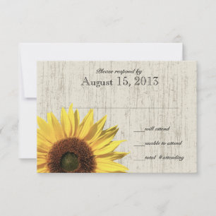 Barn Wood Sunflower Response