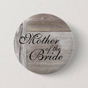 Barn wood wedding button