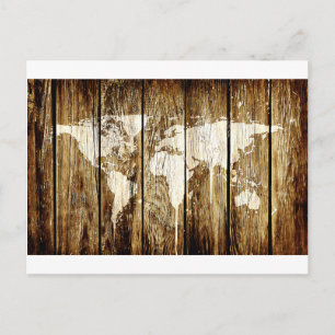 barn world map 2 postcard