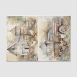 Barn Yard  Tissue Paper