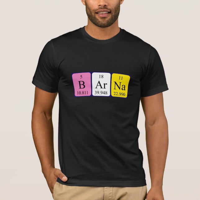 Barna periodic table name shirt (Front)