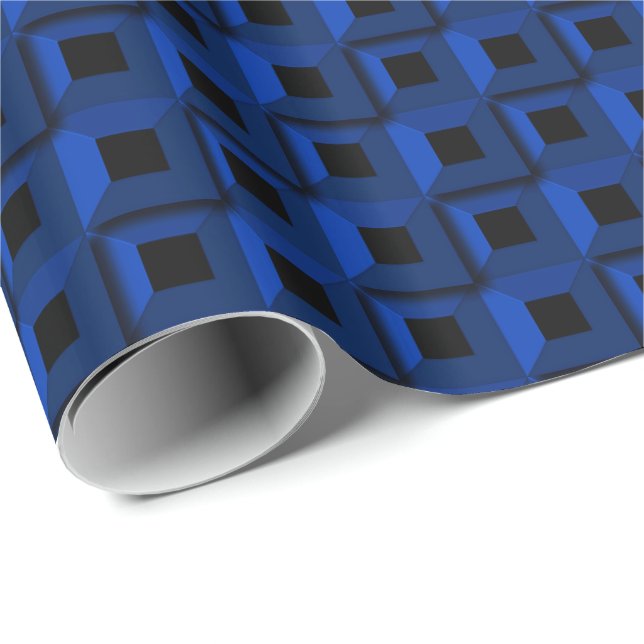 Barnacles in Blue Wrapping Paper (Roll Corner)