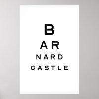 Barnard Castle Eye Test Poster