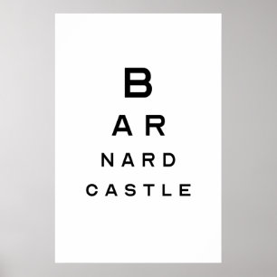 Barnard Castle Eye Test Poster