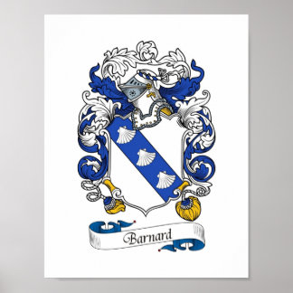 Barnard Coat of Arms/Family Crest Poster