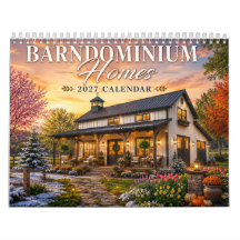 Barndominium Homes 2027 Calendar | Rustic Country