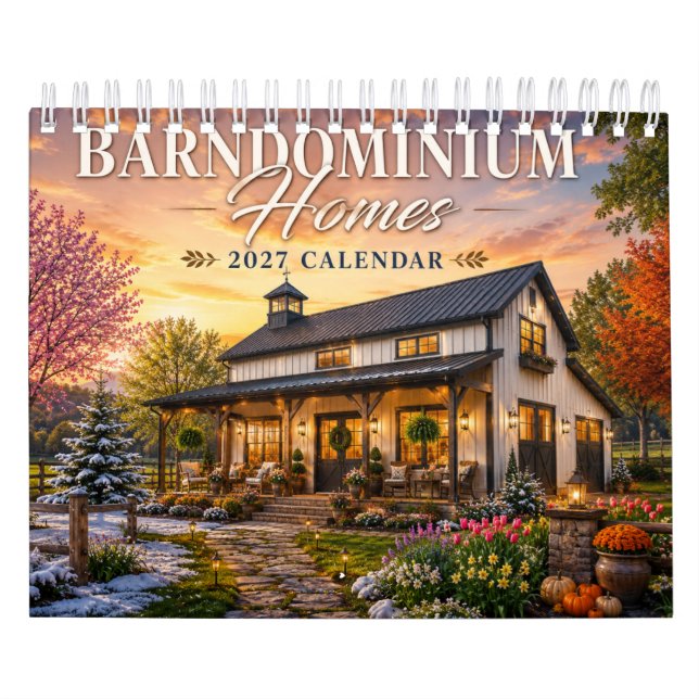 Barndominium Homes 2027 Calendar | Rustic Country  (Cover)