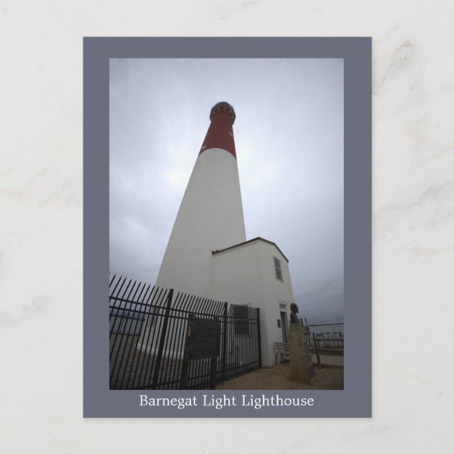 Barnegat Light Lighthouse Photo Postcard (Front)