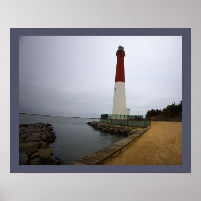 Barnegat Light Lighthouse Photo Poster (Front)