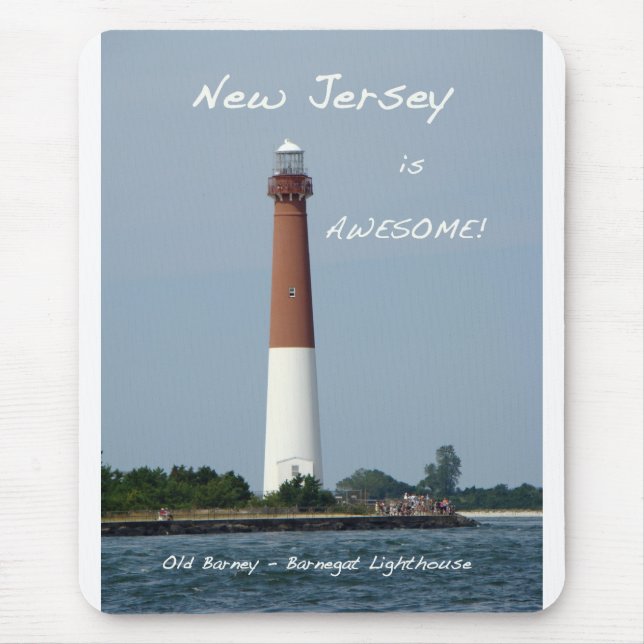 Barnegat Lighthouse Long Beach Island New Jersey Mouse Pad (Front)