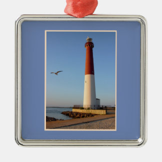 Barnegat Lighthouse Metal Tree Decoration