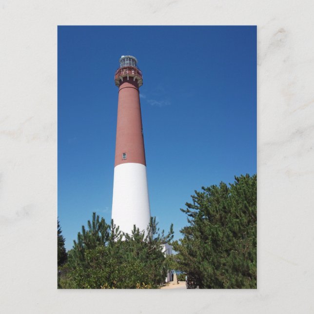 Barnegat Lighthouse Old Barney Postcard (Front)