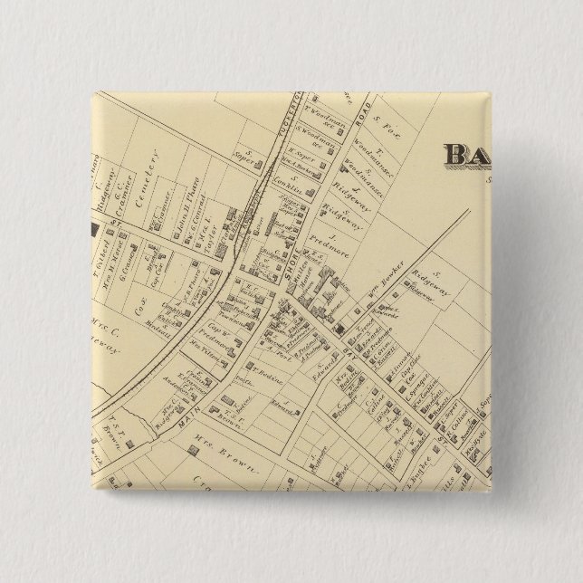 Barnegat, New Jersey 2 15 Cm Square Badge (Front)