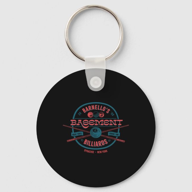 Barnellos Basement Billiards  Key Ring (Front)