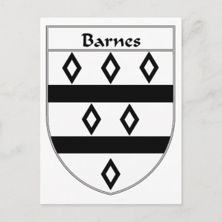 Barnes Coat of Arms/Family Crest Postcard