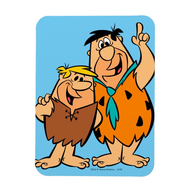 Barney Rubble and Fred Flintstone Magnet (Vertical)