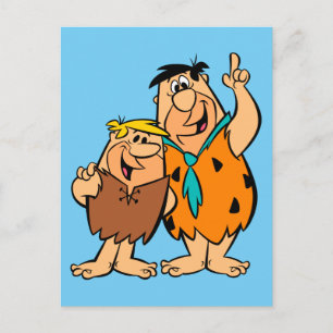 Barney Rubble and Fred Flintstone Postcard