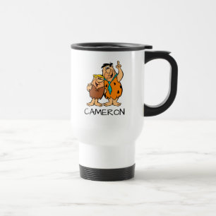 Barney Rubble and Fred Flintstone Travel Mug