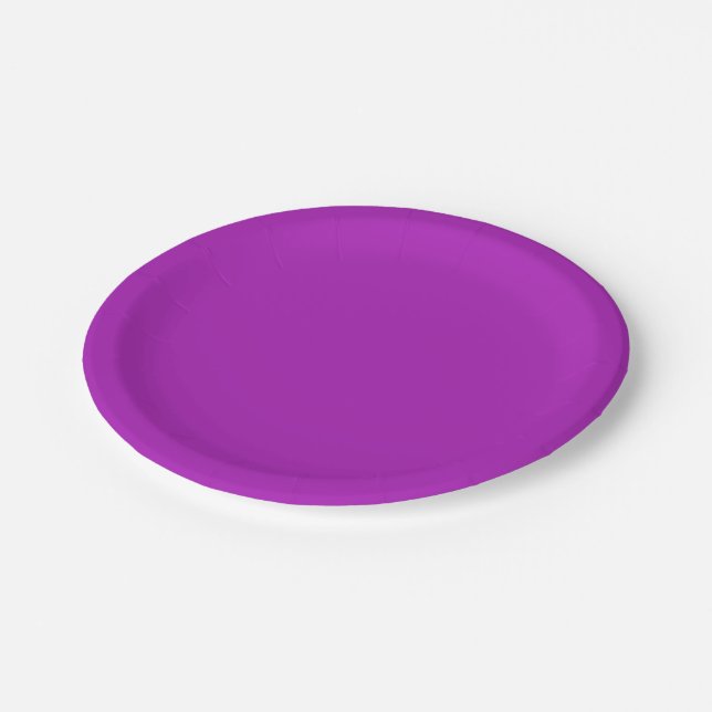   Barney (solid colour)  Paper Plate (Angled)