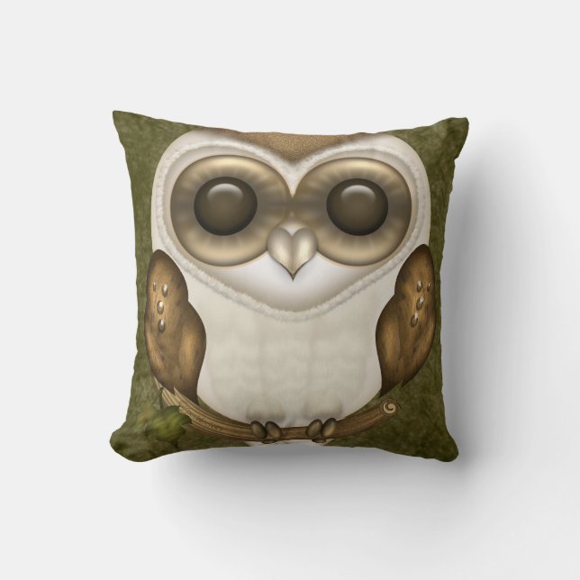 Barney The Barn Owl Cushion (Front)
