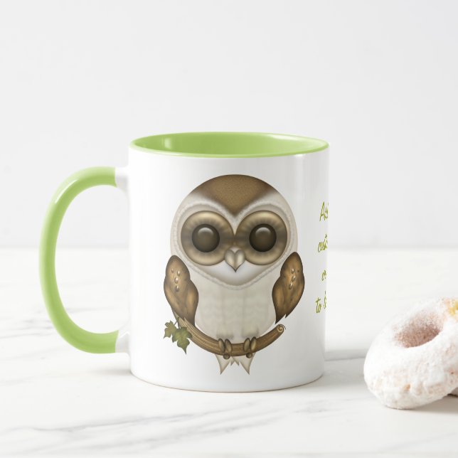Barney The Barn Owl Mug (With Donut)